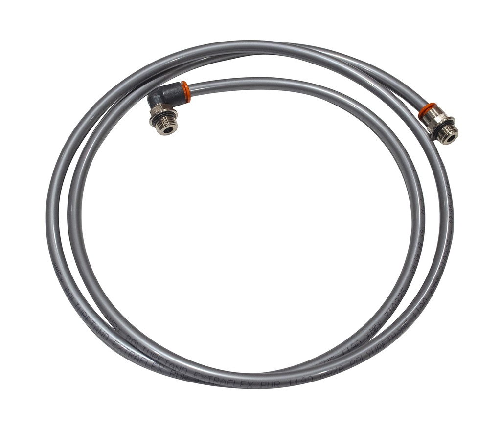 Air line hose 8 mm x 1.5 m, G1/4 (F) - G1/4 (M) 90° (18700, EUROLUBE)