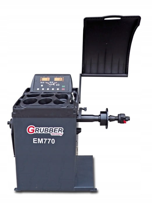 Tire Balancing Machine with Automatic Brake Super Automatic GRUBBER (EM770, COFRAMA)