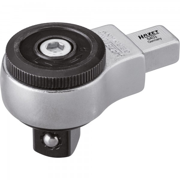 HAZET Insert reversible ratchet 6403 - 9 x 12 mm insert square, solid