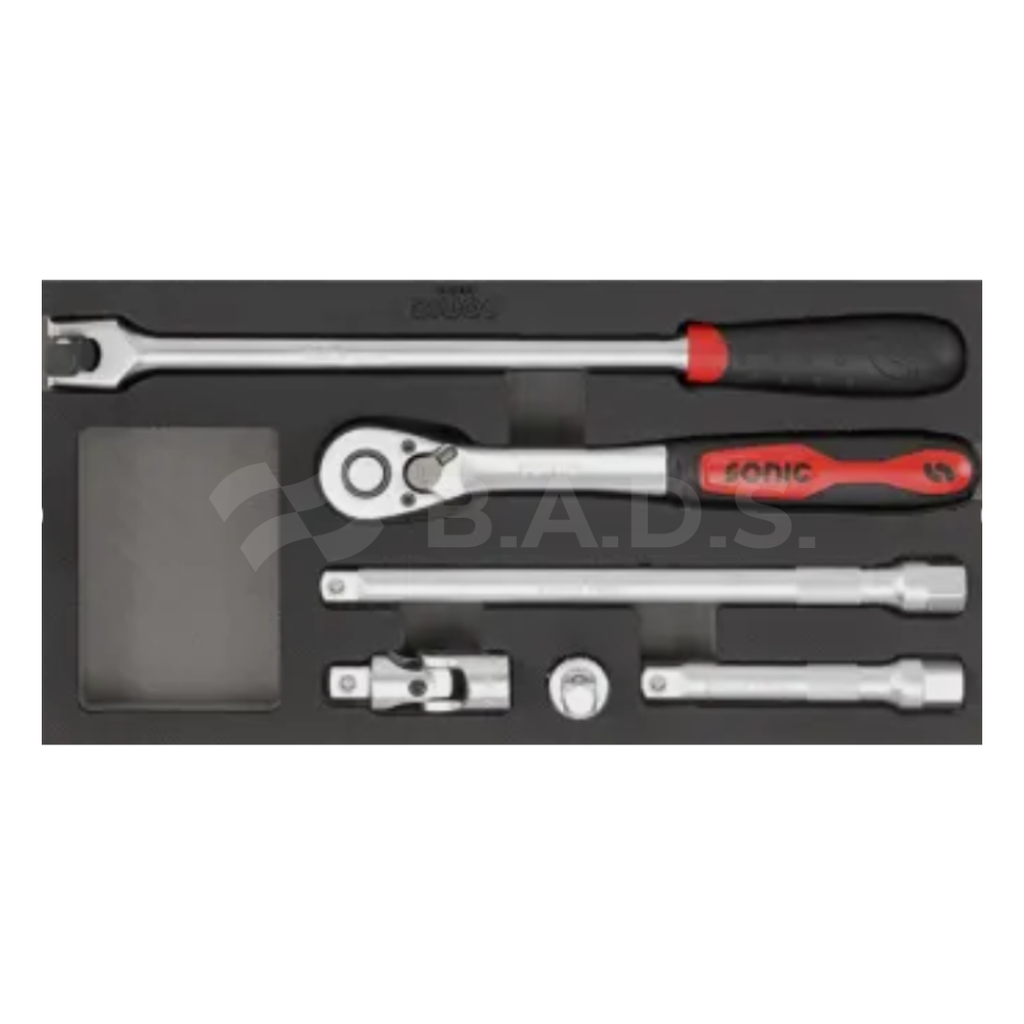 Sonic 1/2" įrankių rinkinys su SFS įdėklu, 6 vnt. (300608)