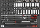 Combination socket set 1/2" SFS-XL, 115 pcs (311501, SONIC)