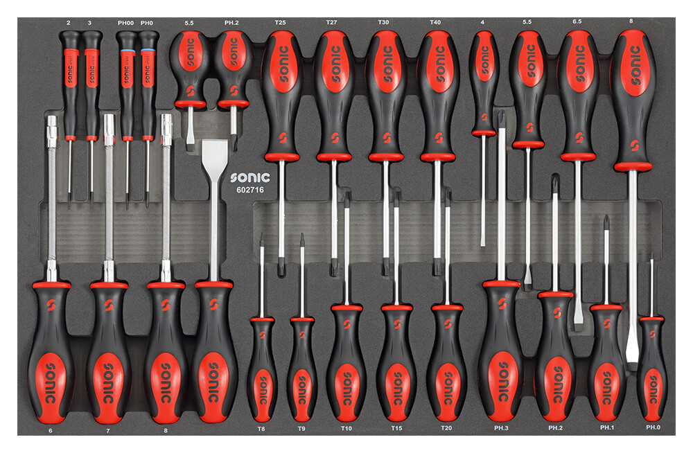 Atsuktuvų rinkinys, 27vnt., 602716, SONIC EQUIPMENT 