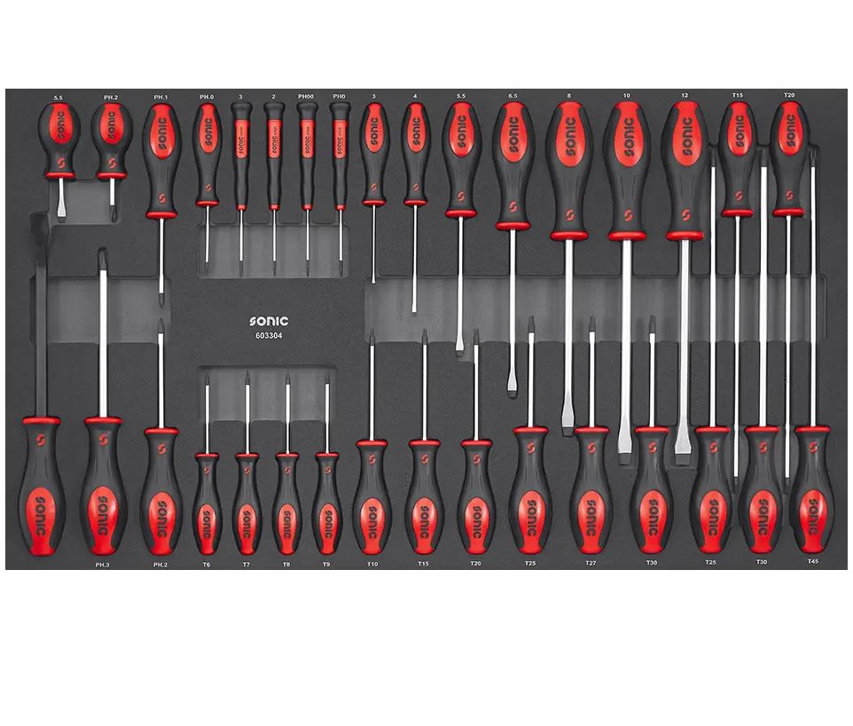 Atsuktuvų rinkinys, 33 vnt., 603304, SONIC EQUIPMENT []