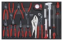 Tool set with pliers, files and feeler gauges (604207, SONIC)