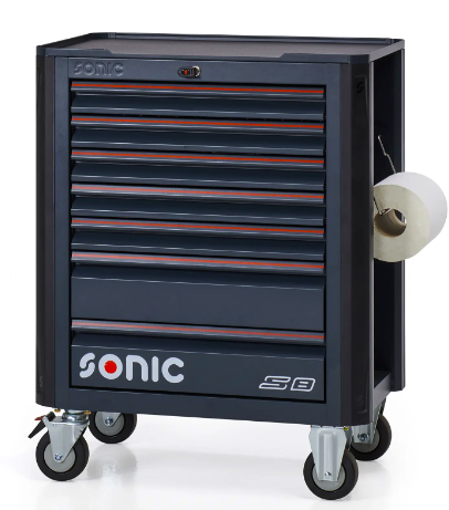 Įrankių vežimėlis Next S8 su 207 vnt. įrankių 720776 Sonic Equipment