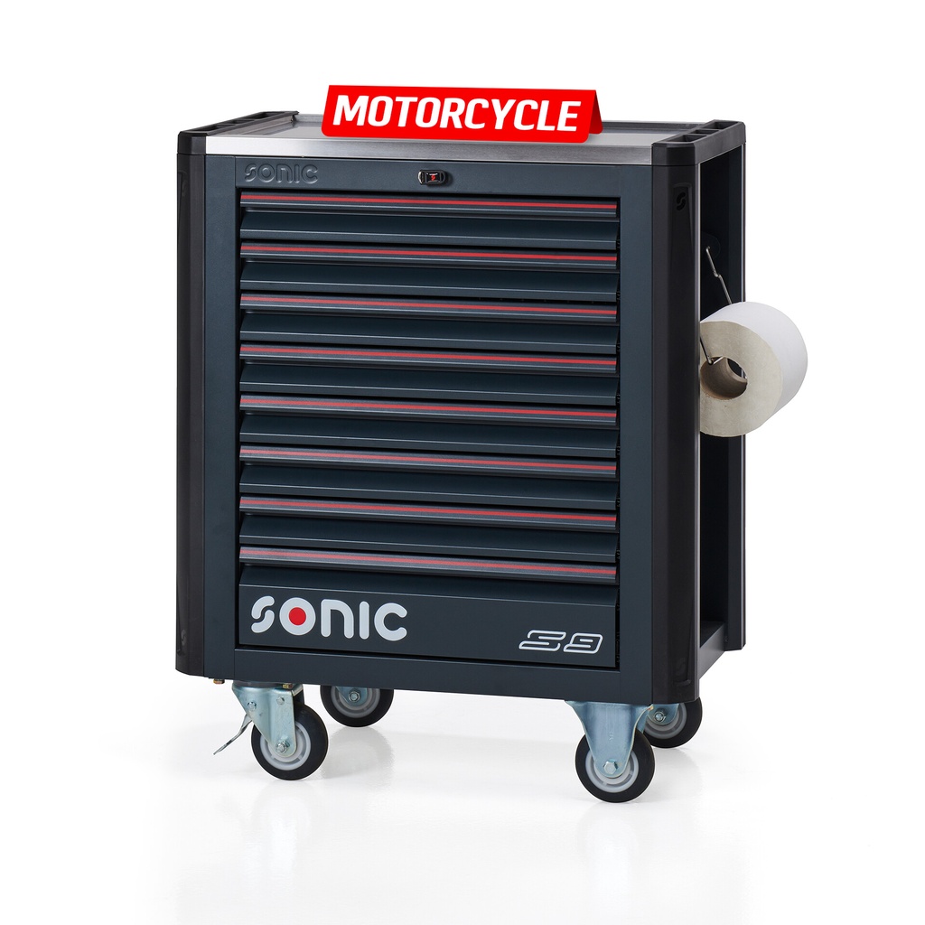 Filled tool trolley NEXT S9 with 325 pcs set (734977, SONIC)
