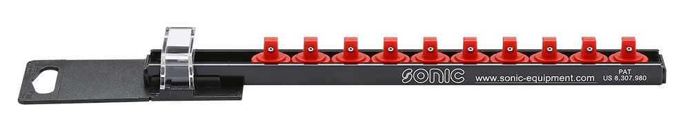 Socket rail 1/4 in., 10 clips (PR-L230210, SONIC)