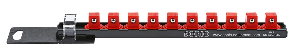 Socket rail 1/2 in., 10 clips (PR-L260410, SONIC)