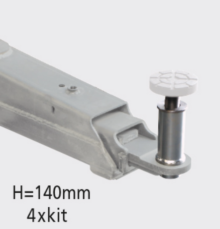 Guminis padukas H=140 mm greitam įstatymui, RAVAGLIOLI (S224A4)