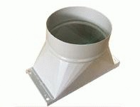 Amliuminio kanalo perėjimas D-200mm, ETK-FUS-200L, FILCAR