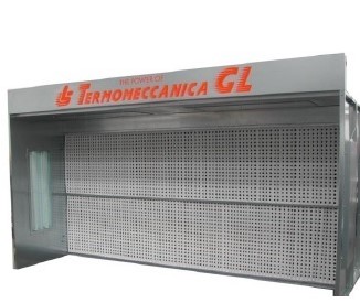 Atviro tipo dažymo kabina ruošiniams, baldams,  MINI GLF, TERMOMECCANICA