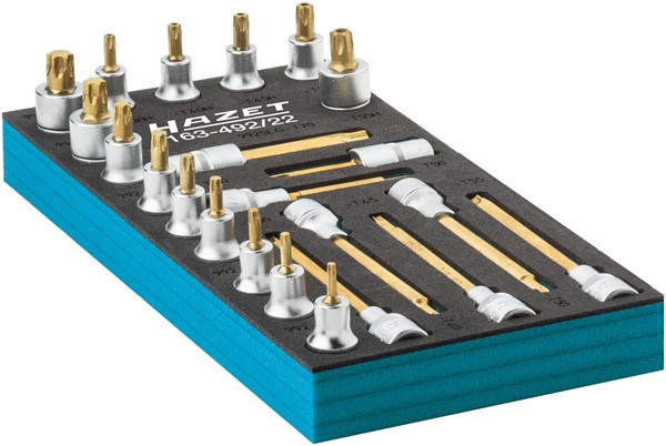 [163-492/22] Screwdriver socket set, 163-492/22, HAZET 
