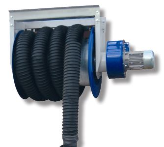 Electric exhaust gas extraction coil with fan, FILCAR (DRWA-100/13-SB, FILCAR)