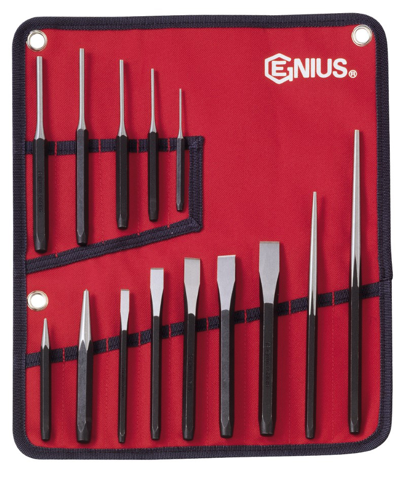 Punch and chisel set 14 pcs (PC-514M, GENIUS)