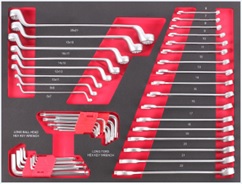Įrankių komplektas į vežimėlius, 27 vnt., AQ7001, AutoEQ
