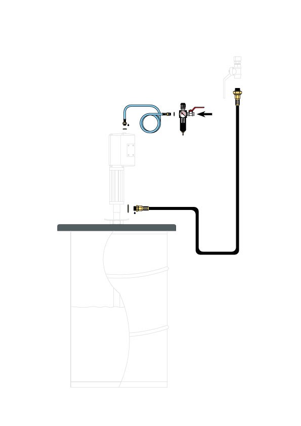 [99601] Installation kit for 180 kg grease drum, 99601, EUROLUBE