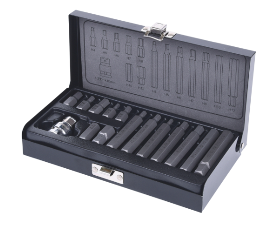 Antgalių šešikampių kompl. su 10 mm galvute (911.5040, KS TOOLS)
