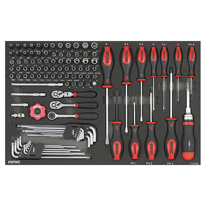 Tool trolley insert 121 pcs. (112102, SONIC)
