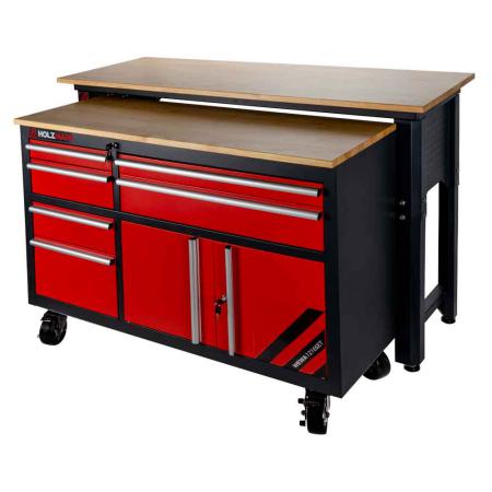 Mobilus darbastalis ir spintelė su stalčiais, WEWA1216SET, HOLZMANN [WEWA1216SET]