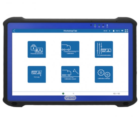 Tachografo kalibravimo įrenginys WorkshopTab II Basic, 2910002727600, VDO