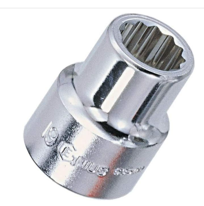 1" Dr. 85mm 12-pt Hand Socket (837085)