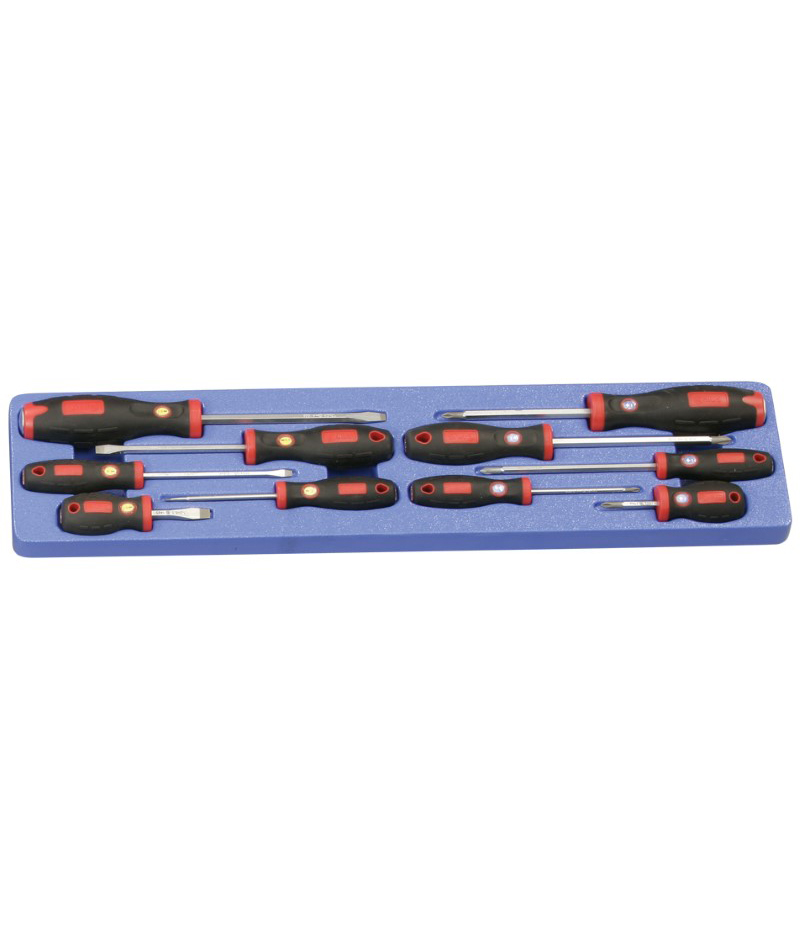 Slotted & Philips Screwdriver Set, 10 pcs., TS-5010, GENIUS