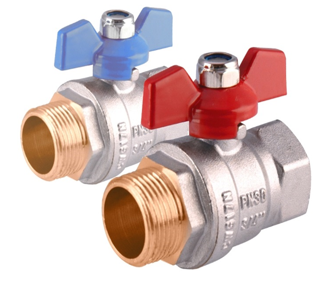 Ventilis rutulinis 3/4" v-i, trumpa rankena (02VV04VITR)
