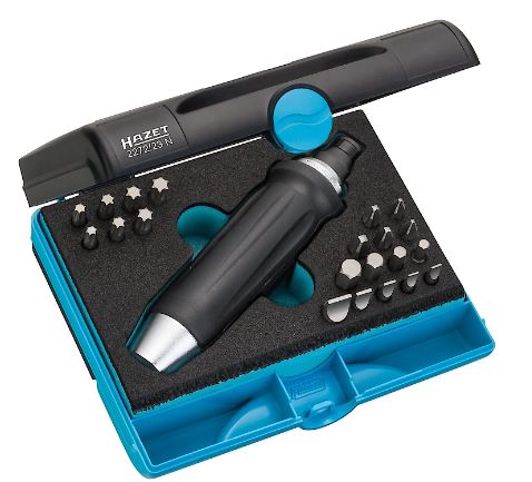HAZET Impact bit screwdriver set 2272/23N - 5/16 inch (8 mm) hexagon, solid