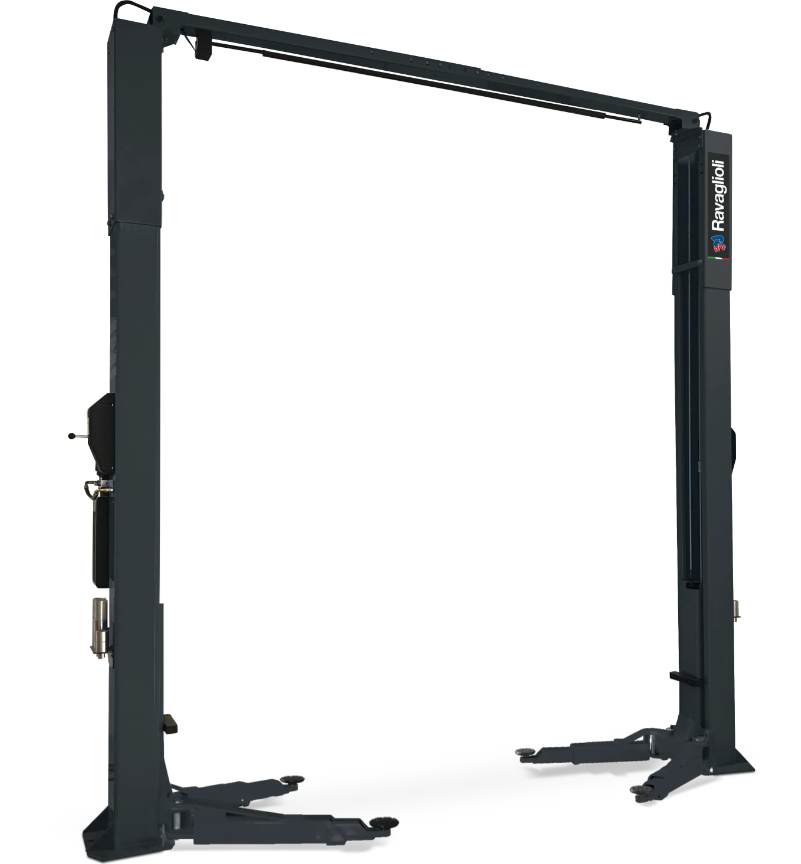 Electro-hydraulic 2-post lift, 4,5T, RAVAGLIOLI (KPH350.45, RAV)