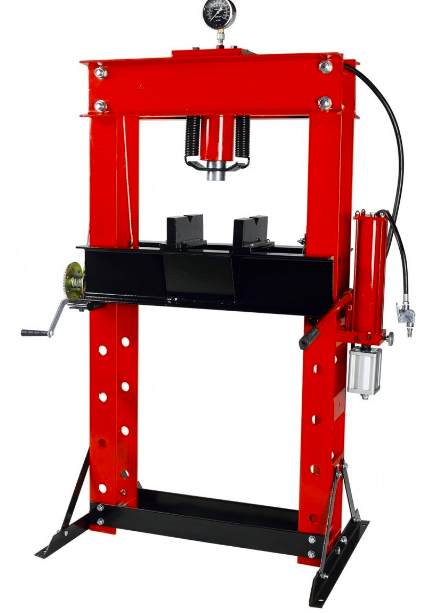 HIDRAULINIS-PNEUMATINIS PRESAS SU MANOMETRU 40T 