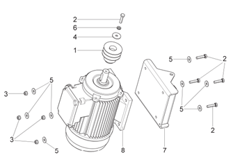 Variklio komplektas ratų montavimo staklėms G9256.15, Ravaglioli (752290790, RAV)