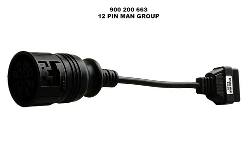 12pin MAN Truck OBD test cable, Autocom, W074062663 (W074062663CH, AUTOCOM)