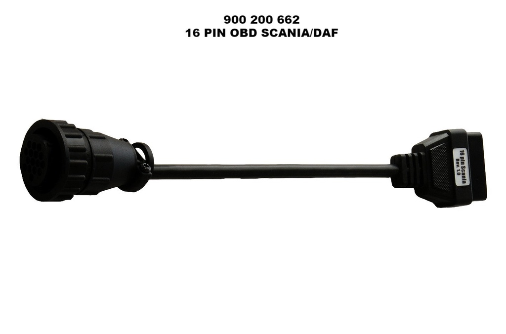 Scania/DAF truck OBD cable, 16-pin (W074062662CH, AUTOCOM)