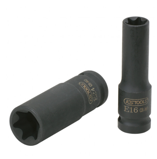 Smūginė galvutė Torx-E 1/2 ilga E11 (515.1052, KS TOOLS)