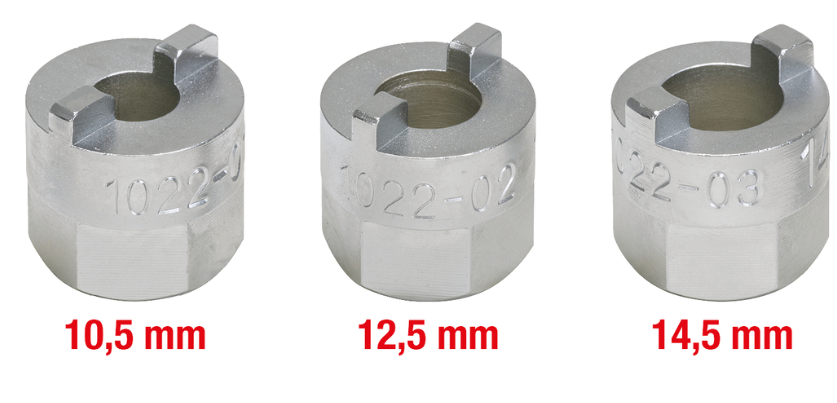 Special socket set for shock absorbers, 3 pcs (150.9410, KS TOOLS)