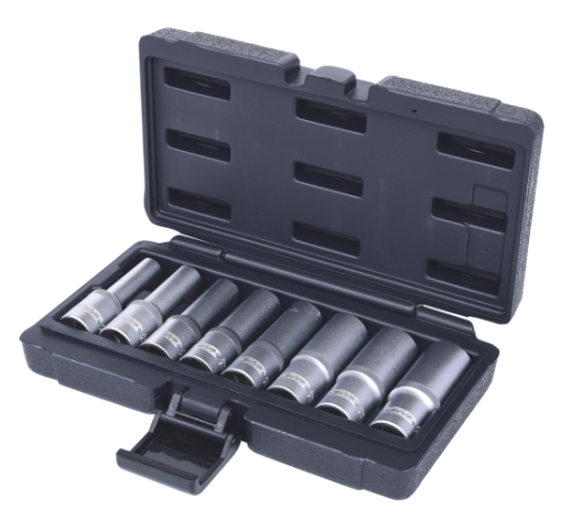 Galvučių 1/2 ilgų E formos kompl. ( 8 vnt.) (911.4420, KS TOOLS)