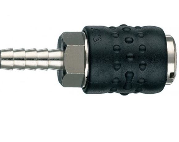 Quick coupler F with hose tail 17/C, 8 mm (AH021002)