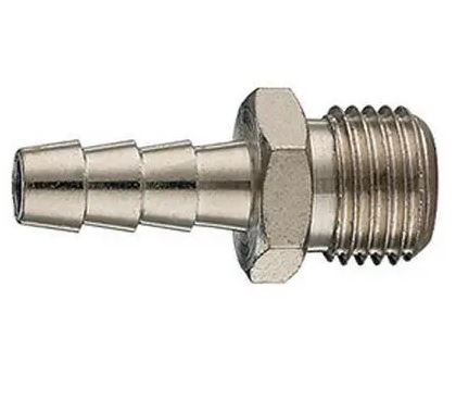 Pneumatic hose tail fitting with 1/4 in. male thread, 12 mm (AS010409, ANI)