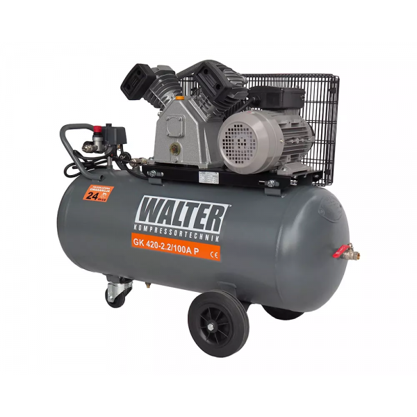 Stumoklinis kompresorius 340l/min 2.2 kW 100L Walter (GK 420)