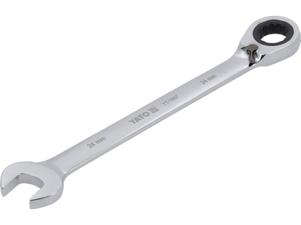 Raktas su terkšle reversinis 24 mm, YATO (YT-1667, YATO)