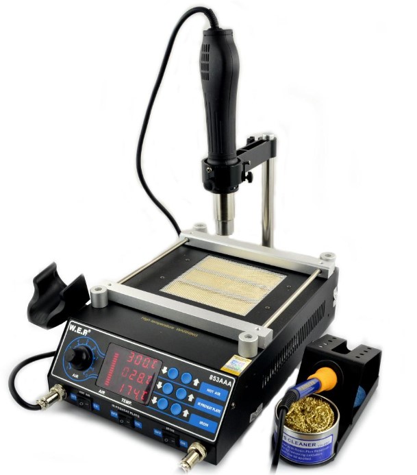 Litavimo stotelė 3in1 WEP 853AAA+ su karštu oru Hotair ir šildytuvu 1270W