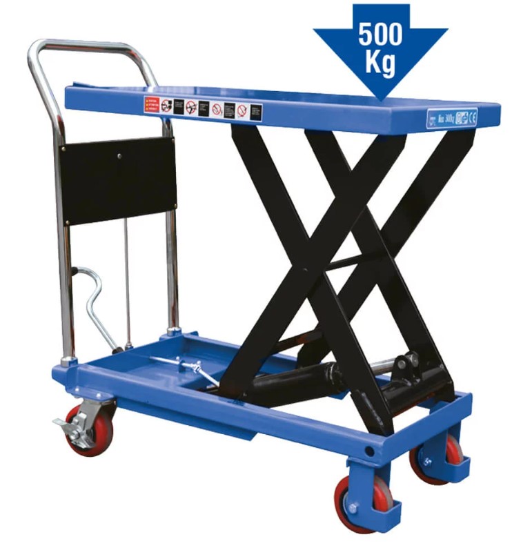 Žirklinis platforminis keltuvas 500 kg SPIN (05.084.35, MARCO TOOLS)
