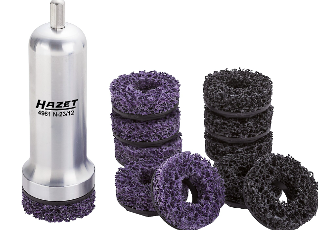 HAZET Commercial vehicle wheel hub grinder set 4961N-23/12 - 12-pieces