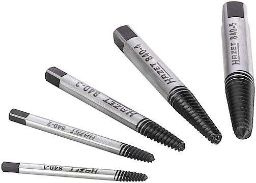 HAZET Screw extractor set 840/5 - 5-pieces