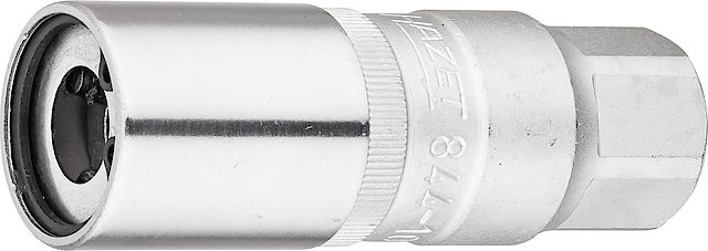 HAZET Stud bolt extractor 844-10 - 1/2 inch (12.5 mm) square, hollow