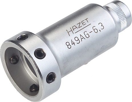 HAZET Tool holder 849AG-6.3 - 1/4 inch (6.3 mm) square, hollow