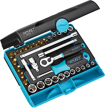 Socket set - 1/4 inch (6.3 mm) square, hollow (854T)