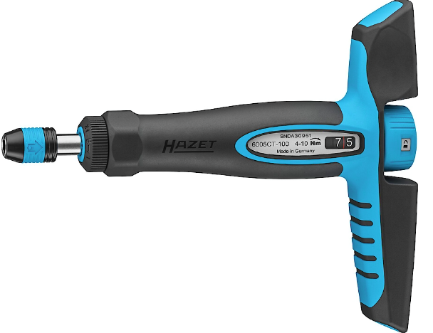 Dinamometrinis atsuktuvas 1/4 su T formos rankena 4 – 10 Nm 6005CT-100 HAZET