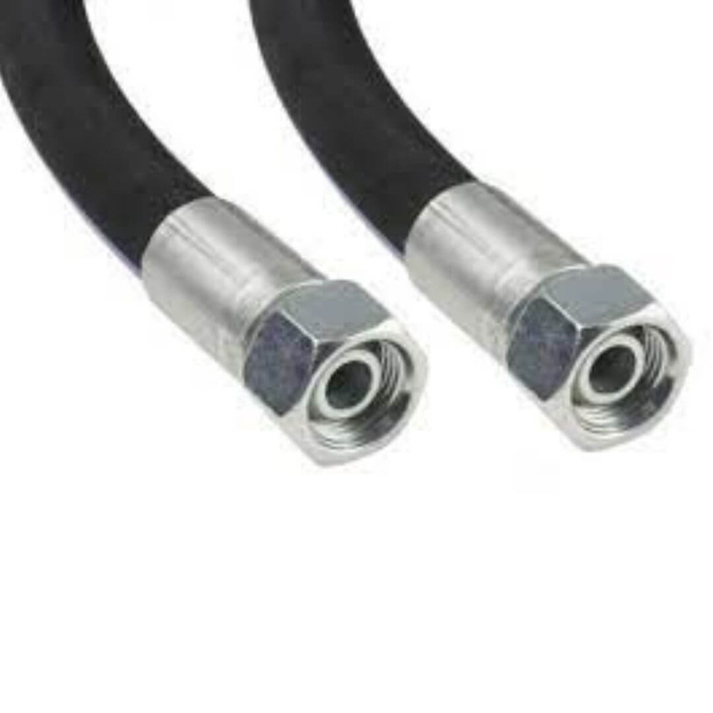 Hydraulic hose 2.90 m with fittings for connecting two-post lift columns (PKP208RMx2920B, HANSA FLEX)