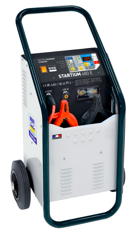 Akumuliatorių starteris ir pakrovėjas STARTIUM 480E - 12/24 V 026483 GYS
